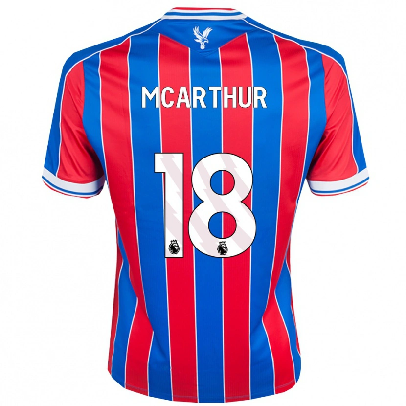 Danxen Dětské James Mcarthur #18 Modrá Červená Bílá Domů Hráčské Dresy 2025/26 Dres