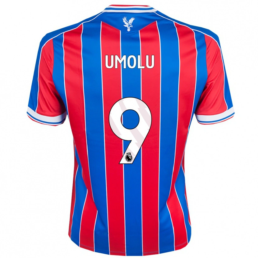 Danxen Dětské Jemiah Umolu #9 Modrá Červená Bílá Domů Hráčské Dresy 2025/26 Dres