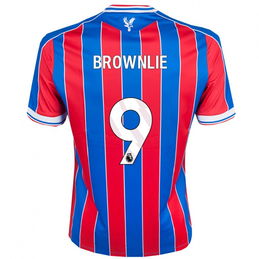 Danxen Dětské Rylan Brownlie #9 Modrá Červená Bílá Domů Hráčské Dresy 2025/26 Dres