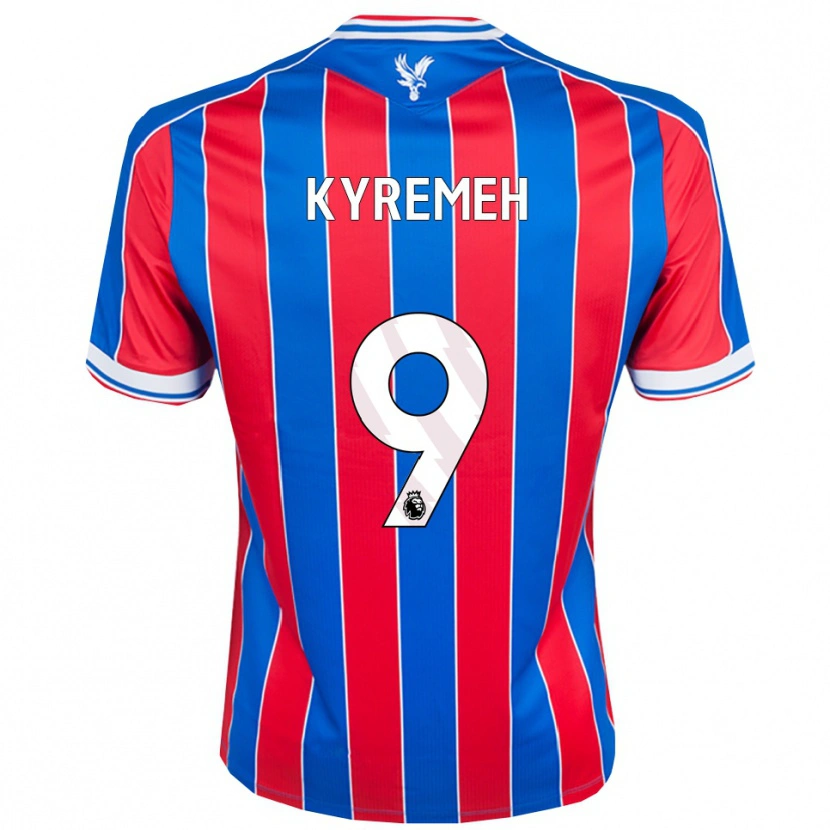 Danxen Dětské Jerome Kyremeh #9 Modrá Červená Bílá Domů Hráčské Dresy 2025/26 Dres