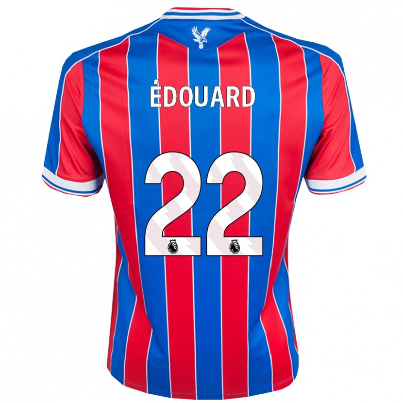 Danxen Dětské Odsonne Edouard #22 Modrá Červená Bílá Domů Hráčské Dresy 2025/26 Dres