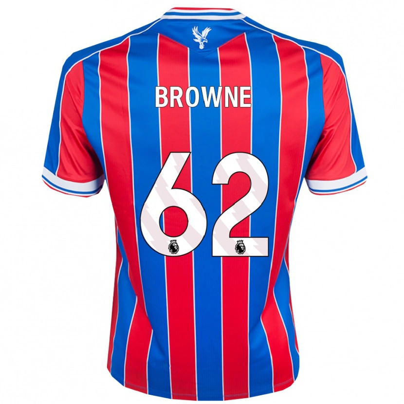 Danxen Dětské Luke Browne #62 Modrá Červená Bílá Domů Hráčské Dresy 2025/26 Dres