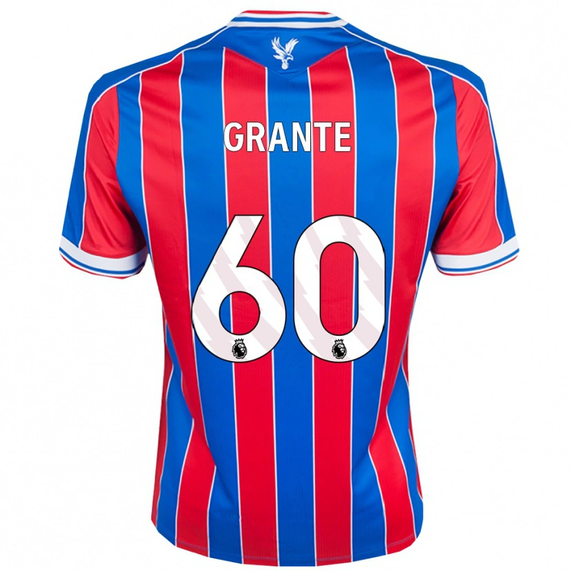 Danxen Dětské Jake Grante #60 Modrá Červená Bílá Domů Hráčské Dresy 2025/26 Dres