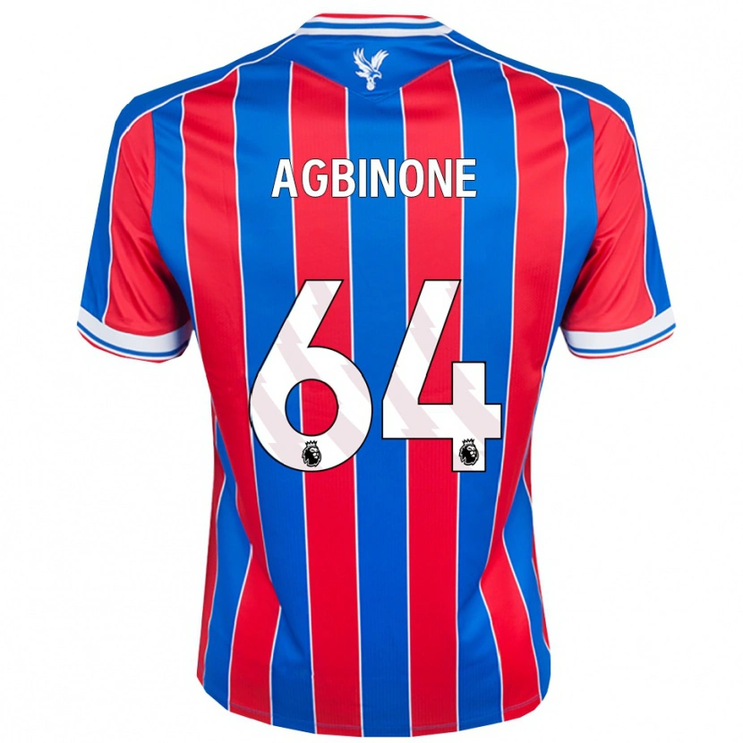 Danxen Dětské Asher Agbinone #64 Modrá Červená Bílá Domů Hráčské Dresy 2025/26 Dres