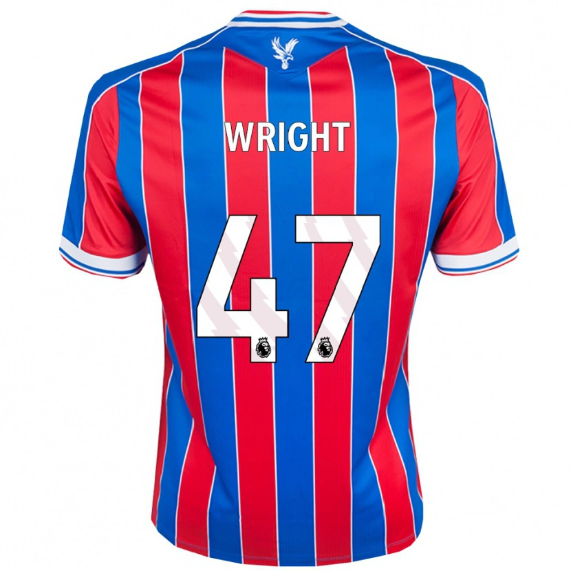 Danxen Dětské Annis-Clara Wright #47 Modrá Červená Bílá Domů Hráčské Dresy 2025/26 Dres