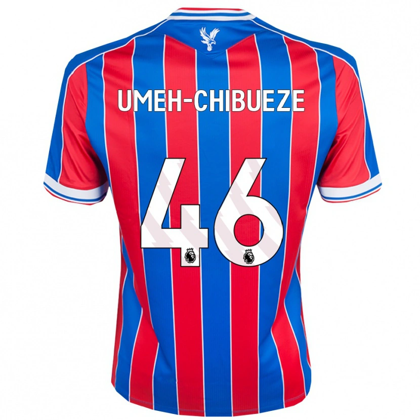 Danxen Dětské Franco Umeh-Chibueze #46 Modrá Červená Bílá Domů Hráčské Dresy 2025/26 Dres
