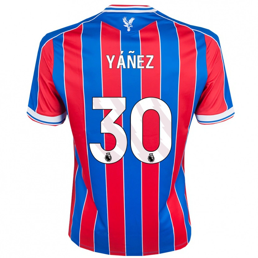 Danxen Dětské Shae Yáñez #30 Modrá Červená Bílá Domů Hráčské Dresy 2025/26 Dres