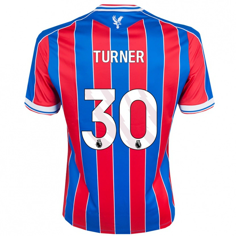 Danxen Dětské Matt Turner #30 Modrá Červená Bílá Domů Hráčské Dresy 2025/26 Dres