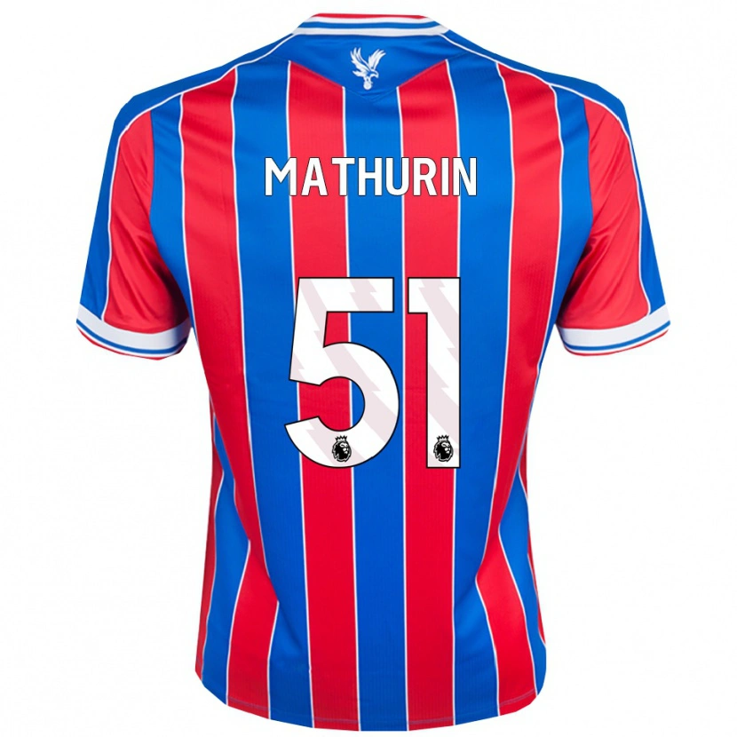 Danxen Dětské Roshaun Mathurin #51 Modrá Červená Bílá Domů Hráčské Dresy 2025/26 Dres