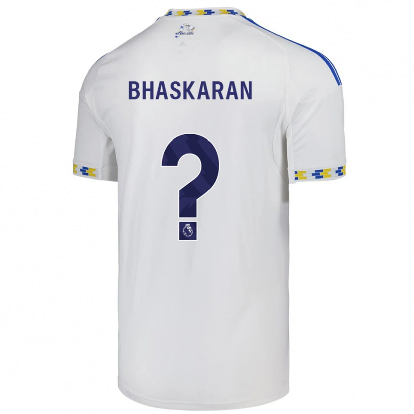 Danxen Dětské Joe Bhaskaran #0 Bílá Modrá Domů Hráčské Dresy 2025/26 Dres