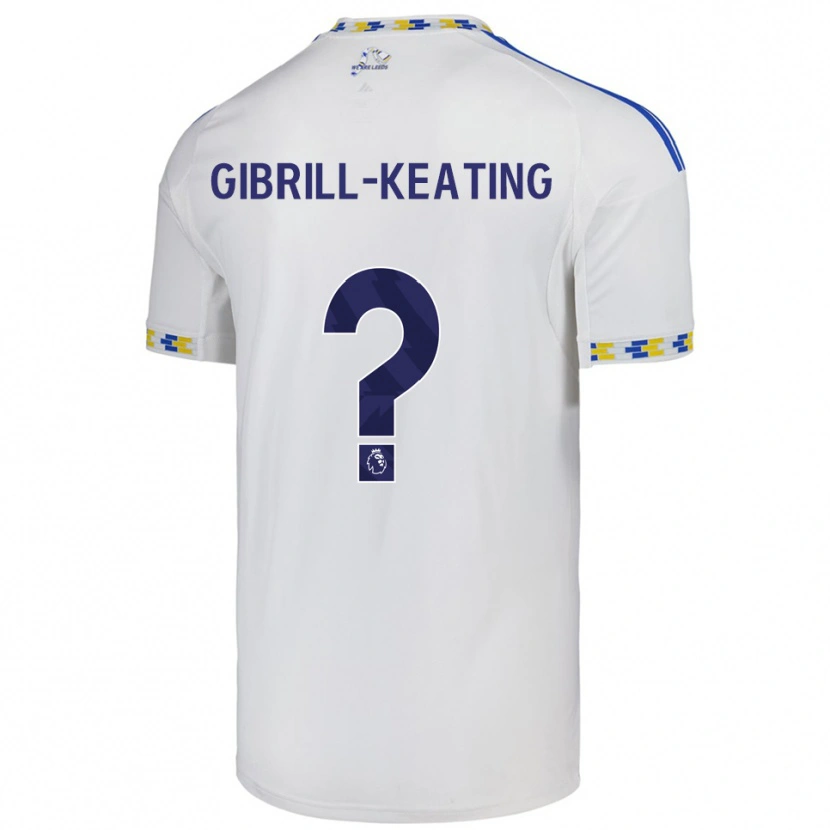 Danxen Dětské Sian Gibrill-Keating #0 Bílá Modrá Domů Hráčské Dresy 2025/26 Dres