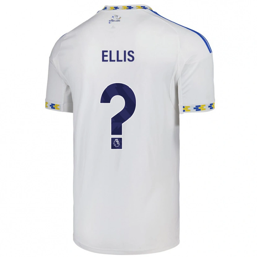 Danxen Dětské Macy Ellis #0 Bílá Modrá Domů Hráčské Dresy 2025/26 Dres
