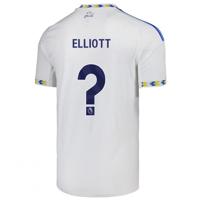 Danxen Dětské Izzy Elliott #0 Bílá Modrá Domů Hráčské Dresy 2025/26 Dres