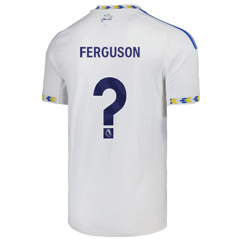 Danxen Dětské Connor Ferguson #0 Bílá Modrá Domů Hráčské Dresy 2025/26 Dres