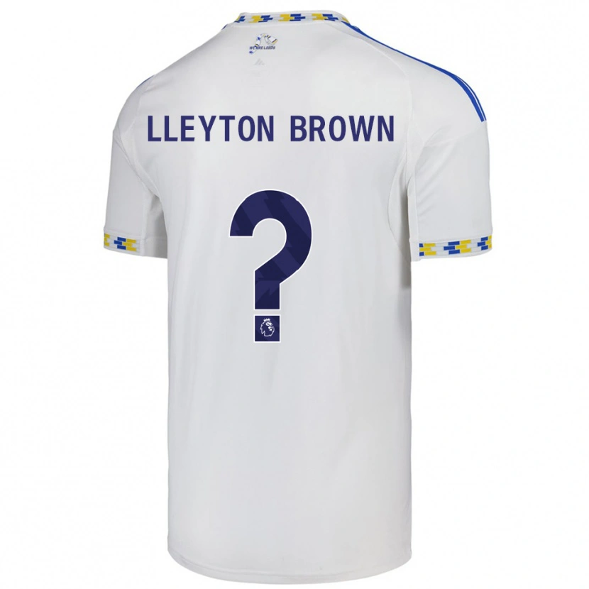 Danxen Dětské Lleyton Brown #0 Bílá Modrá Domů Hráčské Dresy 2025/26 Dres
