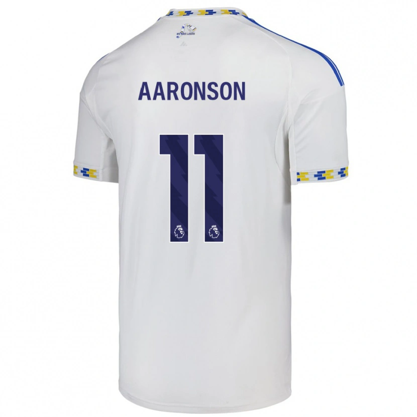 Danxen Dětské Brenden Aaronson #11 Bílá Modrá Domů Hráčské Dresy 2025/26 Dres