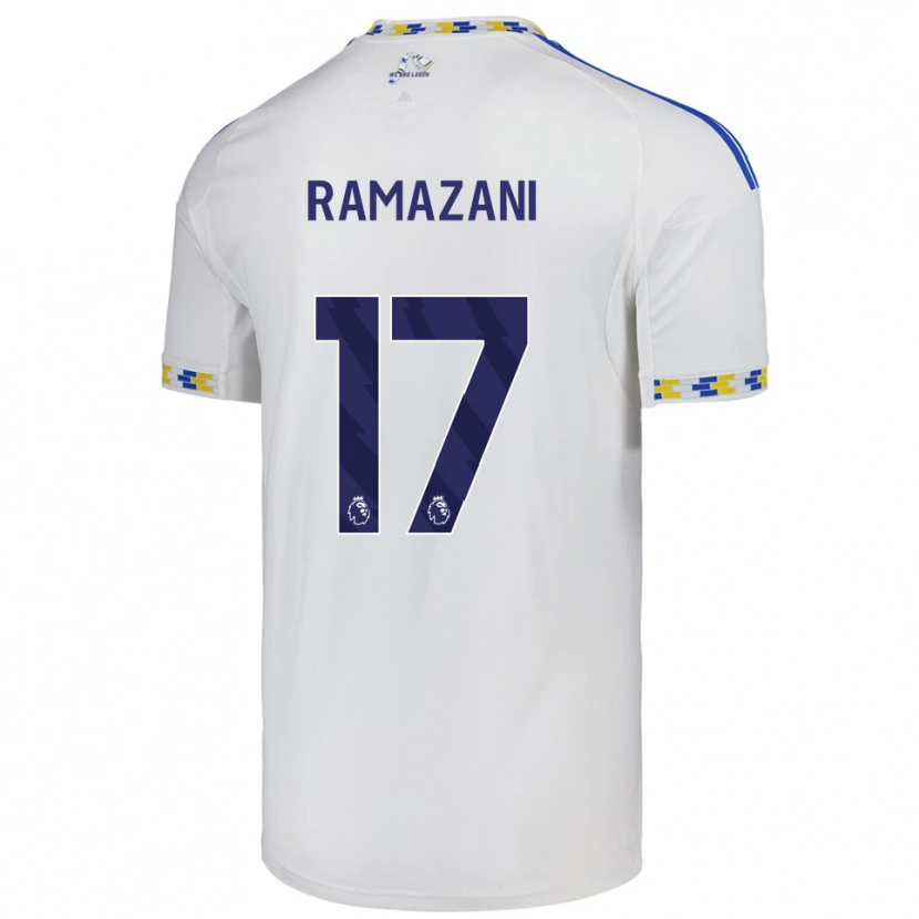 Danxen Dětské Largie Ramazani #17 Bílá Modrá Domů Hráčské Dresy 2025/26 Dres