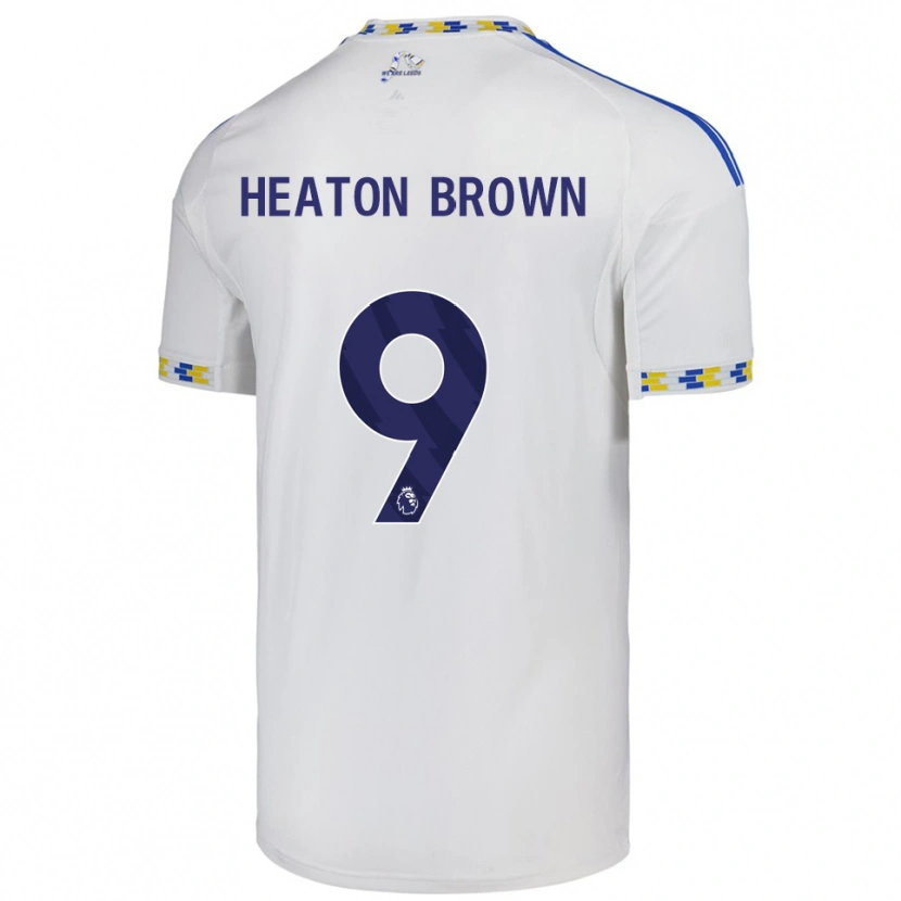 Danxen Dětské Heaton Brown #9 Bílá Modrá Domů Hráčské Dresy 2025/26 Dres