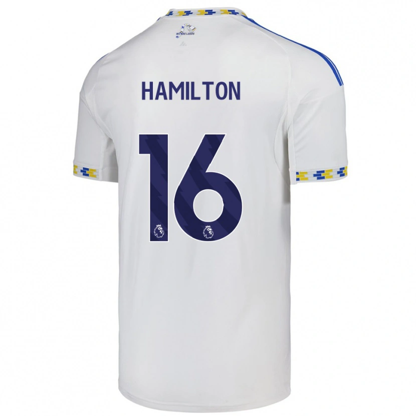 Danxen Dětské Joshua Hamilton #16 Bílá Modrá Domů Hráčské Dresy 2025/26 Dres