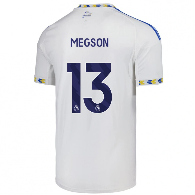 Danxen Dětské Miller Megson #13 Bílá Modrá Domů Hráčské Dresy 2025/26 Dres