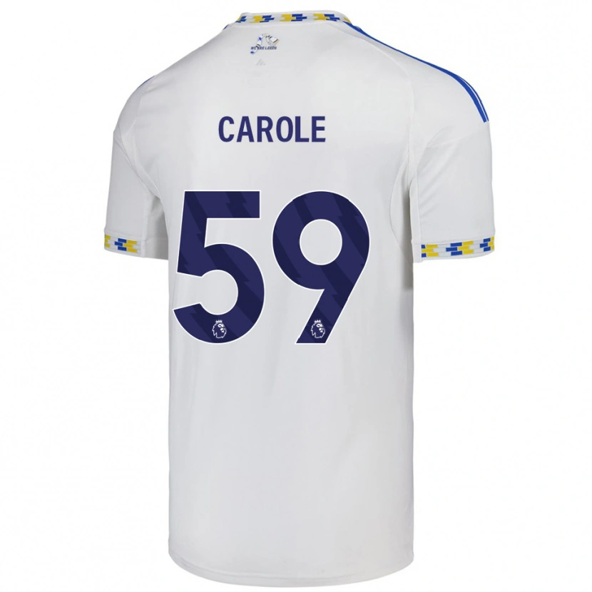 Danxen Dětské Keenan Carole #59 Bílá Modrá Domů Hráčské Dresy 2025/26 Dres