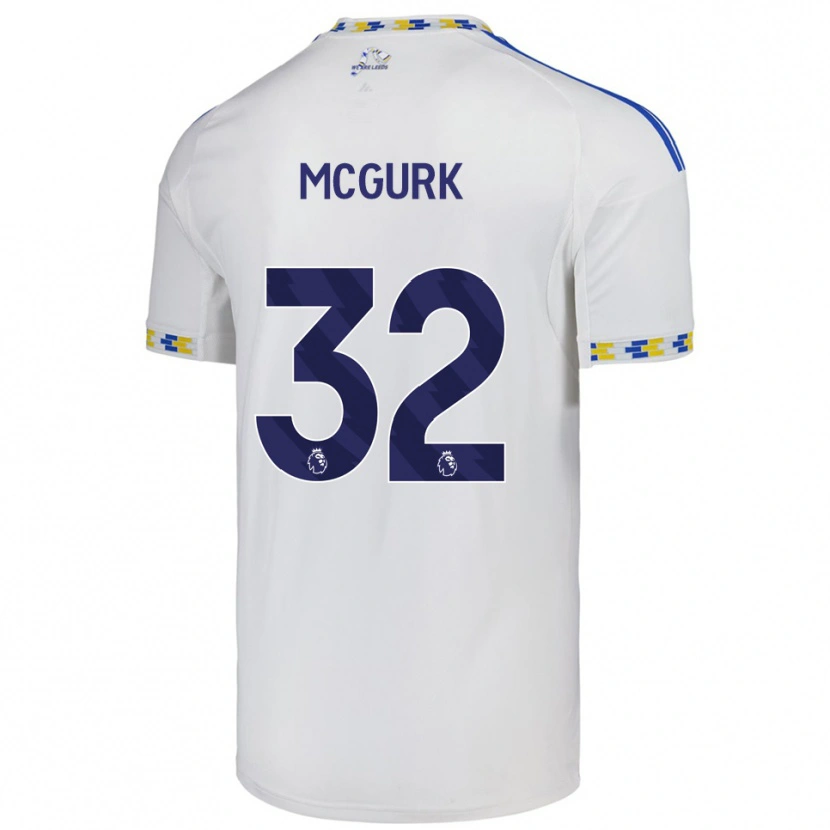 Danxen Dětské Sean Mcgurk #32 Bílá Modrá Domů Hráčské Dresy 2025/26 Dres