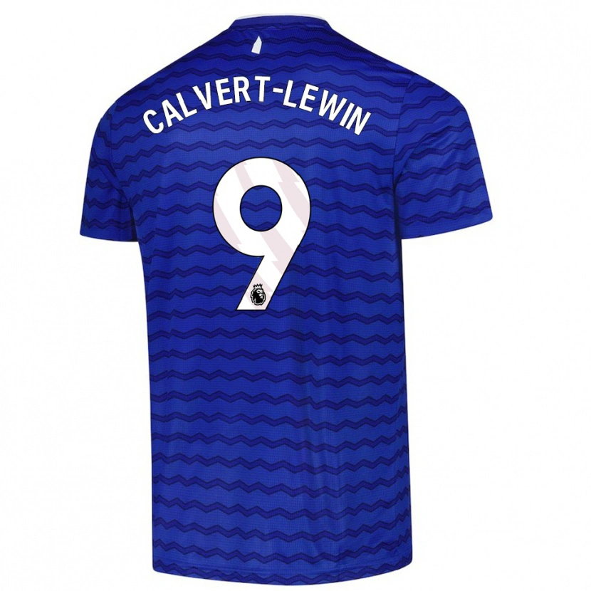 Danxen Dětské Dominic Calvert-Lewin #9 Modrá Tmavě Modrá Domů Hráčské Dresy 2025/26 Dres
