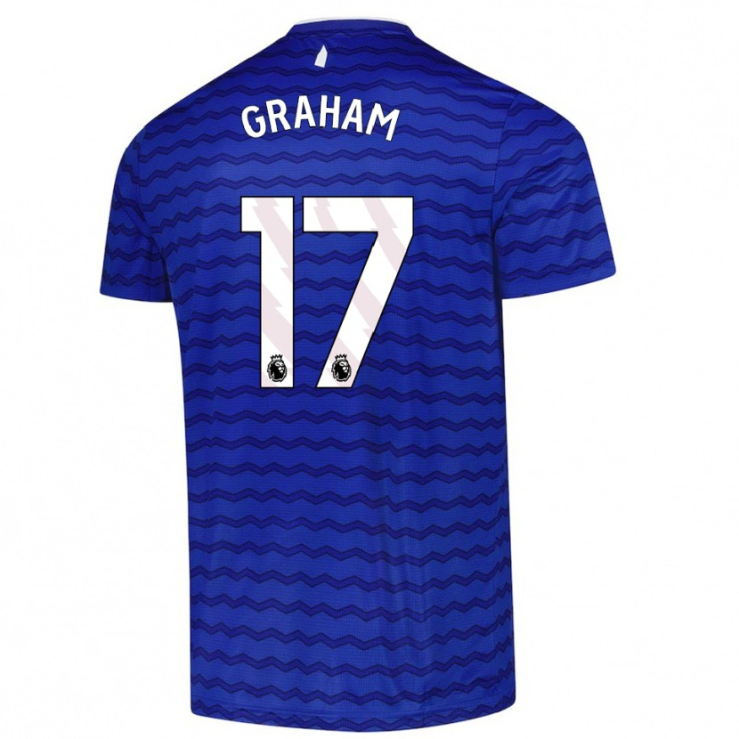 Danxen Dětské Lucy Graham #17 Modrá Tmavě Modrá Domů Hráčské Dresy 2025/26 Dres