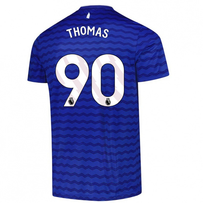 Danxen Dětské Aled Thomas #90 Modrá Tmavě Modrá Domů Hráčské Dresy 2025/26 Dres