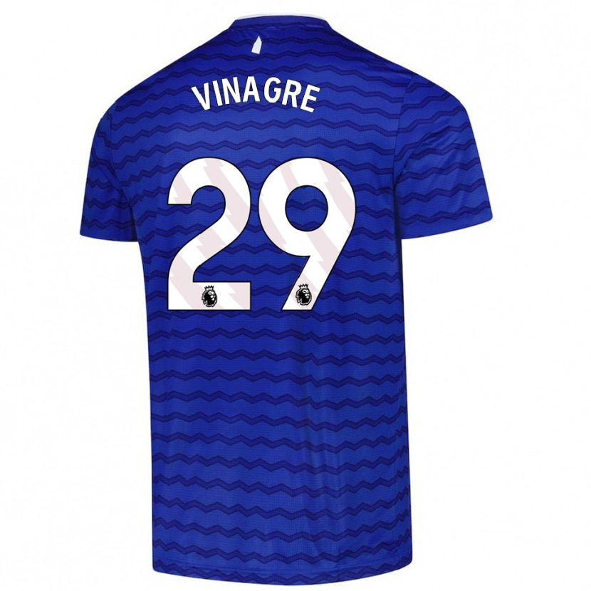 Danxen Dětské Ruben Vinagre #29 Modrá Tmavě Modrá Domů Hráčské Dresy 2025/26 Dres