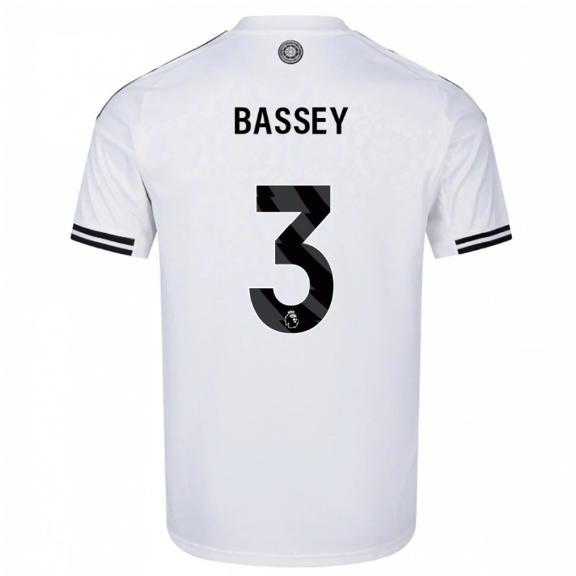Danxen Dětské Calvin Bassey #3 Bílá Černá Domů Hráčské Dresy 2025/26 Dres