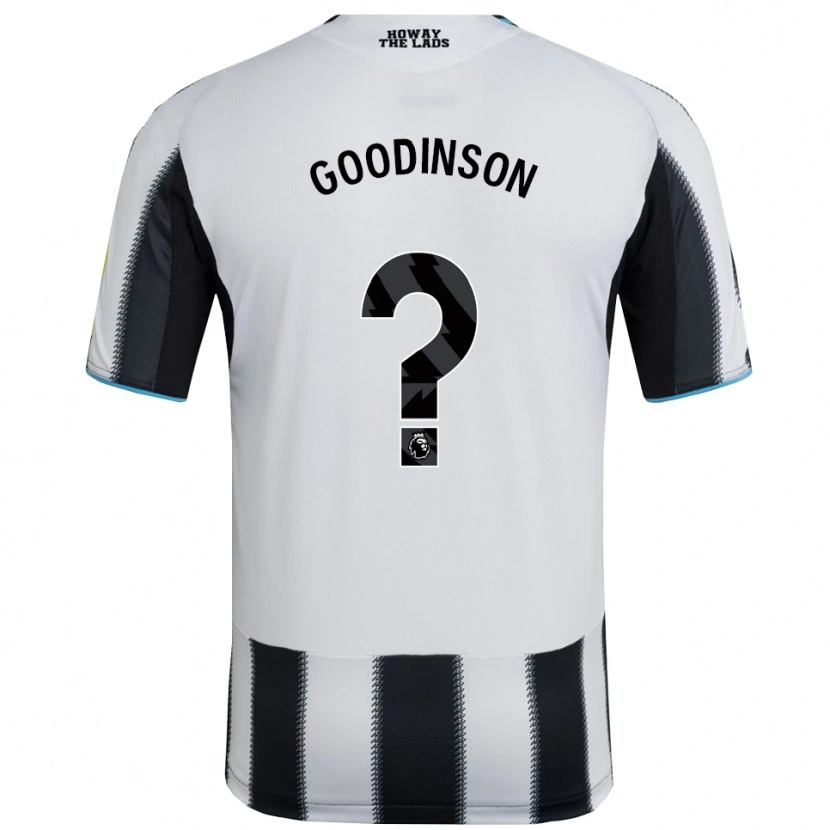 Danxen Dětské Archie Goodinson #0 Černá Bílá Domů Hráčské Dresy 2025/26 Dres