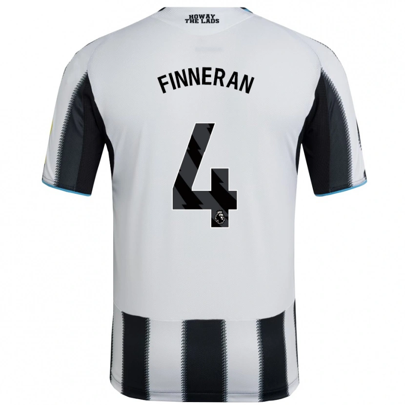 Danxen Dětské Rory Finneran #4 Černá Bílá Domů Hráčské Dresy 2025/26 Dres