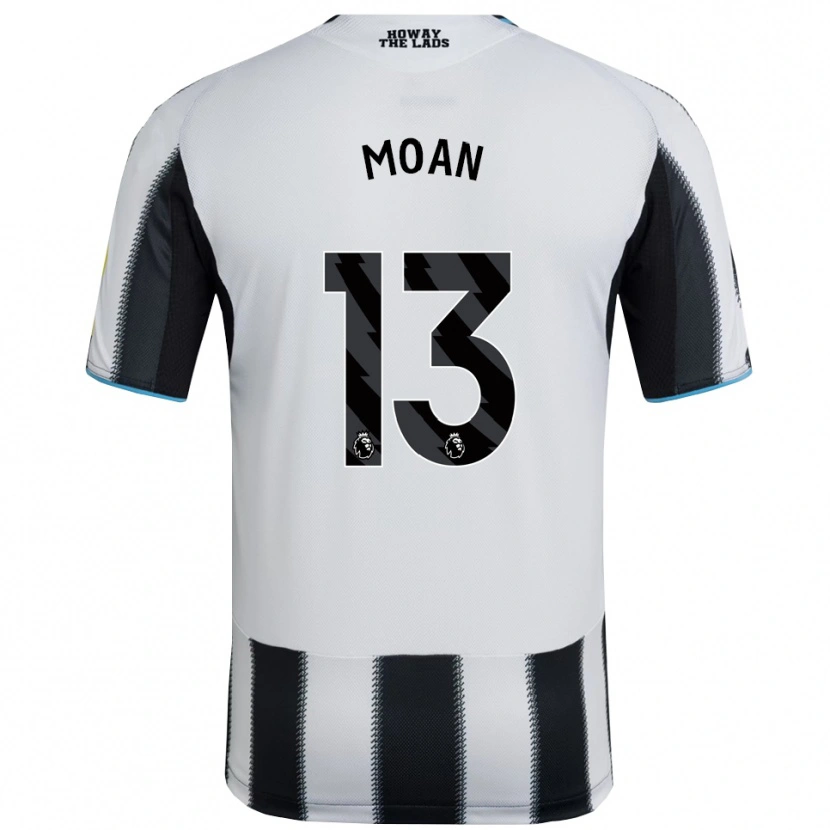 Danxen Dětské Claudia Moan #13 Černá Bílá Domů Hráčské Dresy 2025/26 Dres