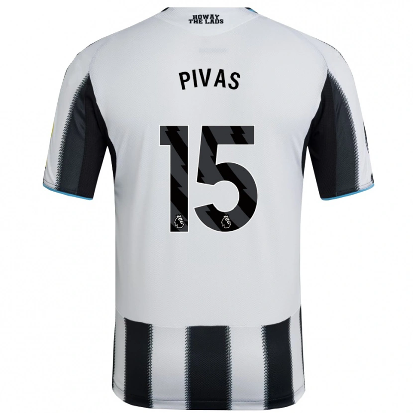 Danxen Dětské Miodrag Pivas #15 Černá Bílá Domů Hráčské Dresy 2025/26 Dres