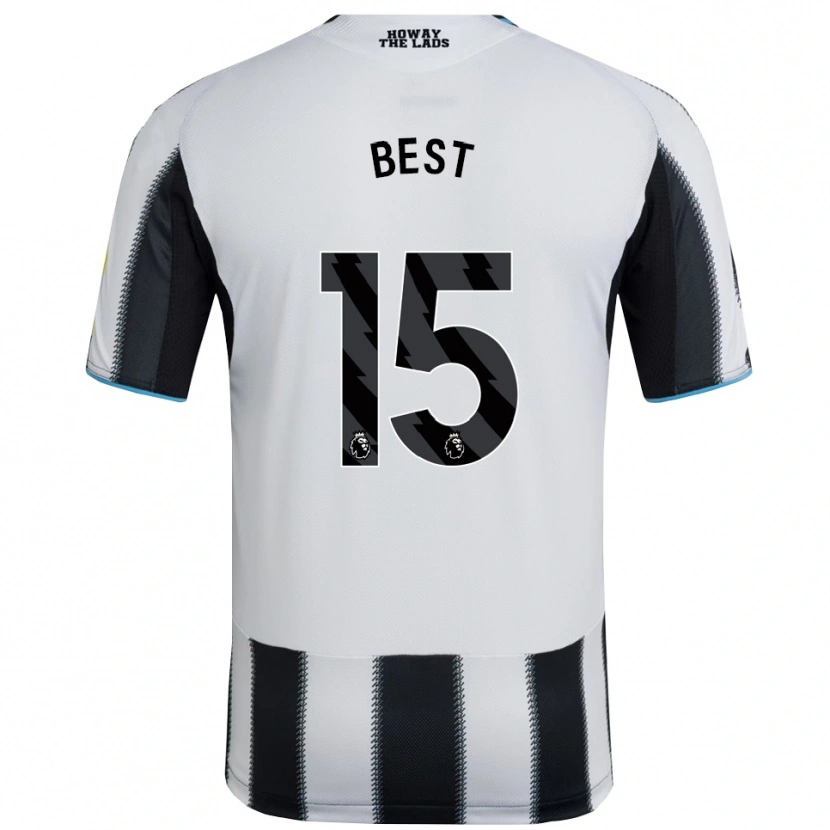 Danxen Dětské Oliver Best #15 Černá Bílá Domů Hráčské Dresy 2025/26 Dres