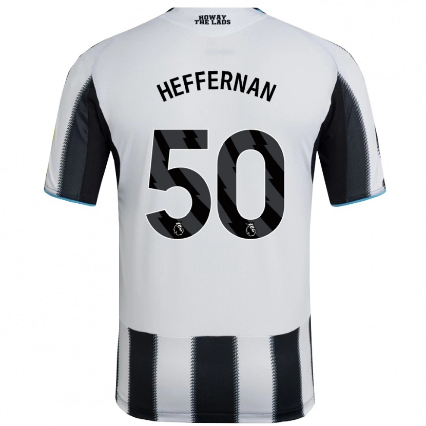 Danxen Dětské Cathal Heffernan #50 Černá Bílá Domů Hráčské Dresy 2025/26 Dres