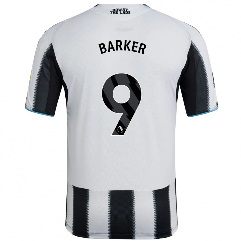 Danxen Dětské Katie Barker #9 Černá Bílá Domů Hráčské Dresy 2025/26 Dres