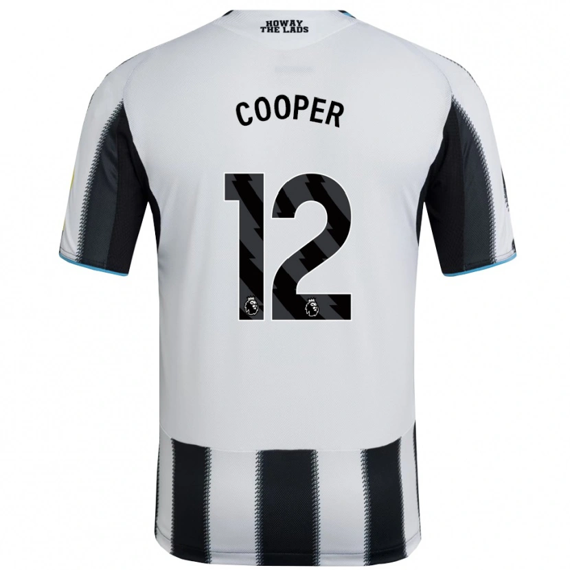 Danxen Dětské Deanna Cooper #12 Černá Bílá Domů Hráčské Dresy 2025/26 Dres
