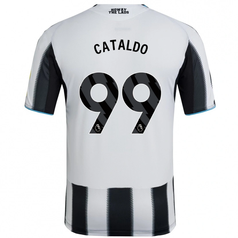 Danxen Dětské Lia Cataldo #99 Černá Bílá Domů Hráčské Dresy 2025/26 Dres