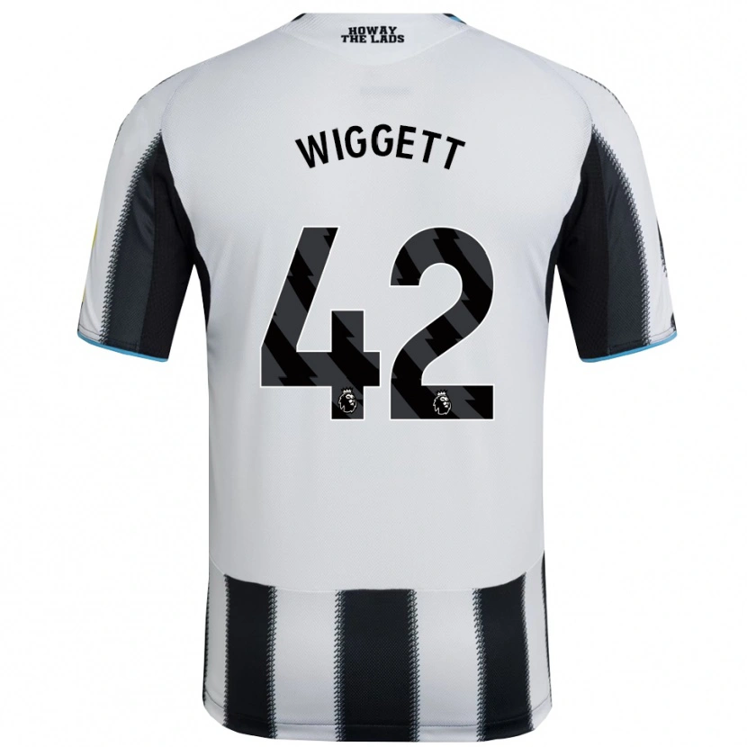 Danxen Dětské Charlie Wiggett #42 Černá Bílá Domů Hráčské Dresy 2025/26 Dres