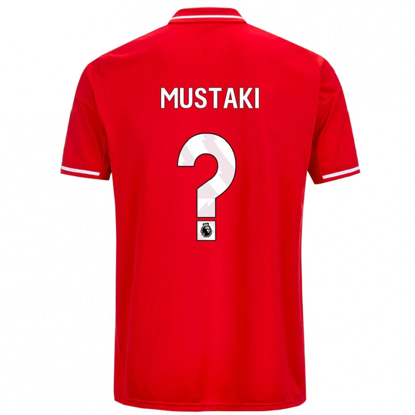 Danxen Dětské Chloe Mustaki #0 Červená Bílá Domů Hráčské Dresy 2025/26 Dres