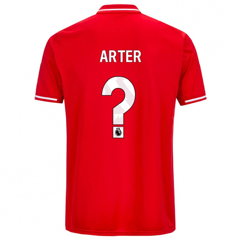 Danxen Dětské Harry Arter #0 Červená Bílá Domů Hráčské Dresy 2025/26 Dres