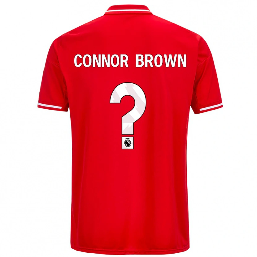 Danxen Dětské Connor Brown #0 Červená Bílá Domů Hráčské Dresy 2025/26 Dres