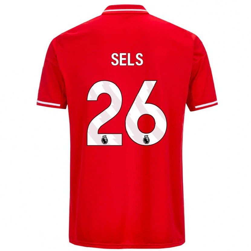 Danxen Dětské Matz Sels #26 Červená Bílá Domů Hráčské Dresy 2025/26 Dres