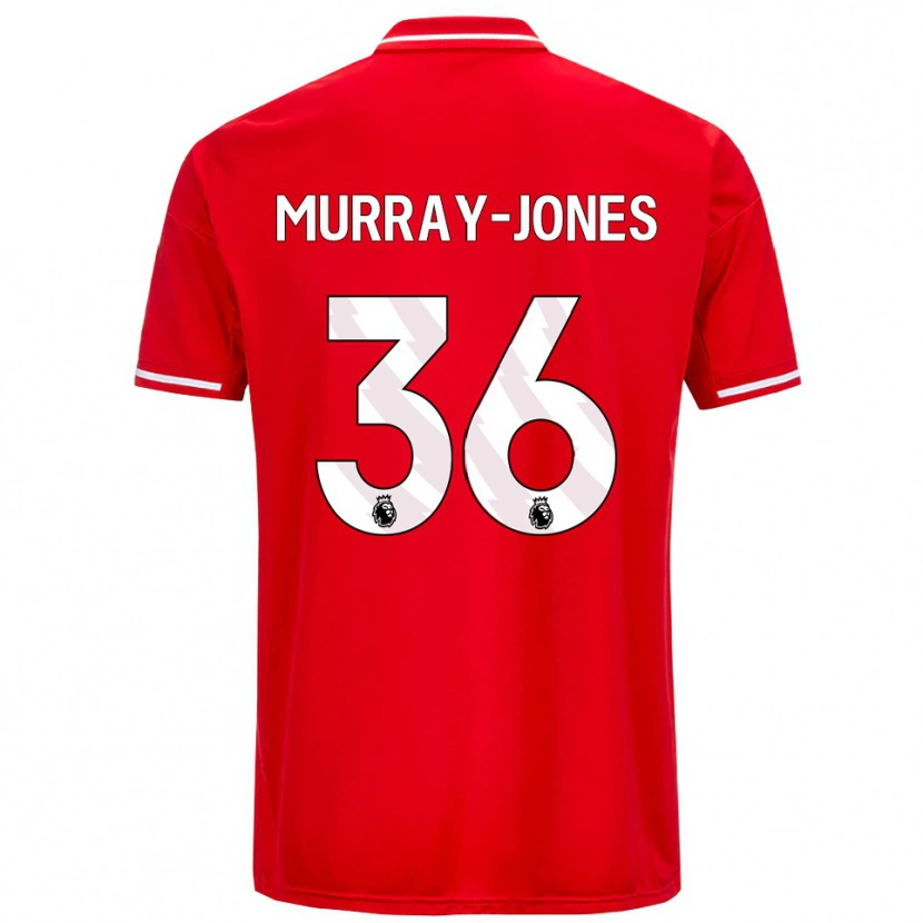 Danxen Dětské George Murray-Jones #36 Červená Bílá Domů Hráčské Dresy 2025/26 Dres