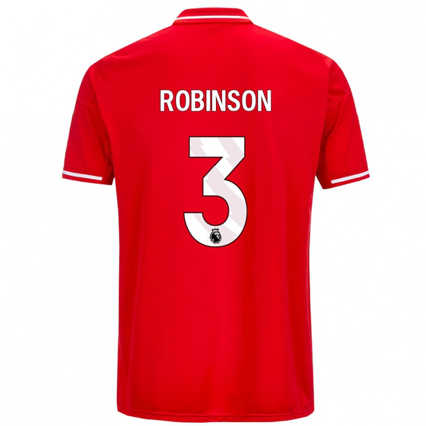 Danxen Dětské Riko Robinson #3 Červená Bílá Domů Hráčské Dresy 2025/26 Dres