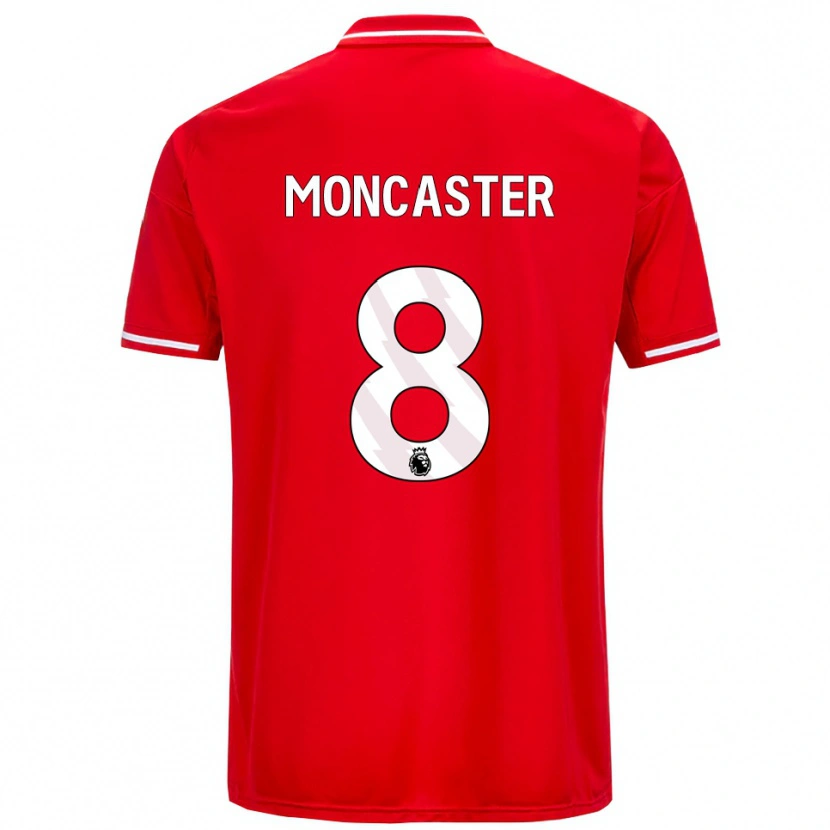 Danxen Dětské Mai Moncaster #8 Červená Bílá Domů Hráčské Dresy 2025/26 Dres