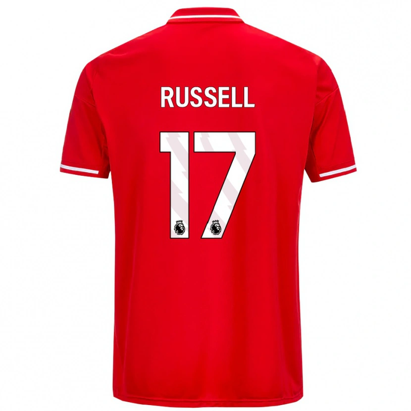 Danxen Dětské Blaine Russell #17 Červená Bílá Domů Hráčské Dresy 2025/26 Dres