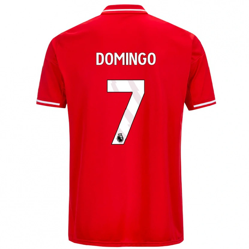 Danxen Dětské Sophie Domingo #7 Červená Bílá Domů Hráčské Dresy 2025/26 Dres